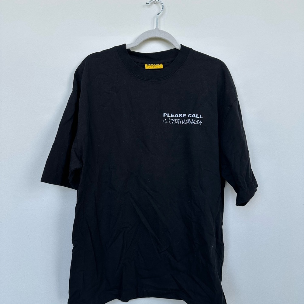 MENACE Black Graphic T-Shirt